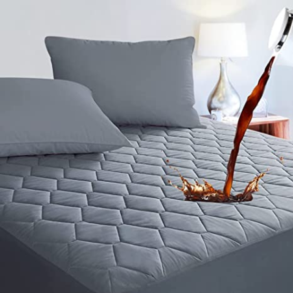 Protector de colchon impermeable acolchado basico