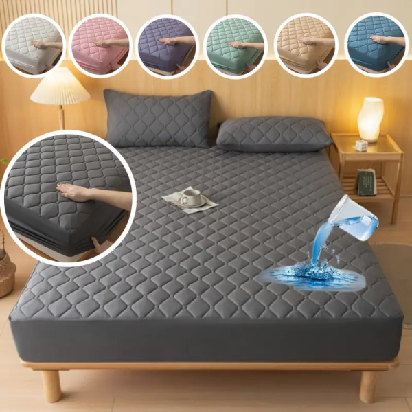 Protector de colchon impermeable acolchado basico
